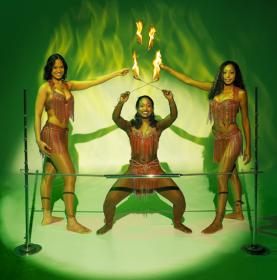 Haidy's limbo & fire show
