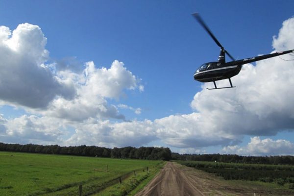 Helicopter dropping