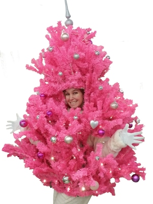 Roze kerstboompje