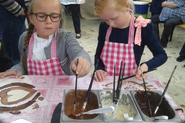 Schilderen met chocolade