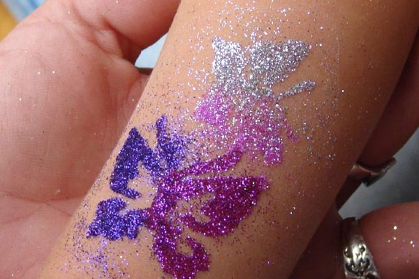 The art of glittertattoo